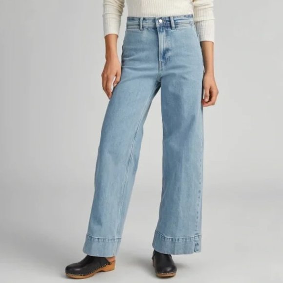 Everlane Denim - NWT Everlane Wide Leg Jean Light Indigo I Size 28